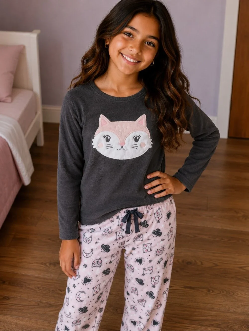 Size 10 Carter's Fleece pj Set